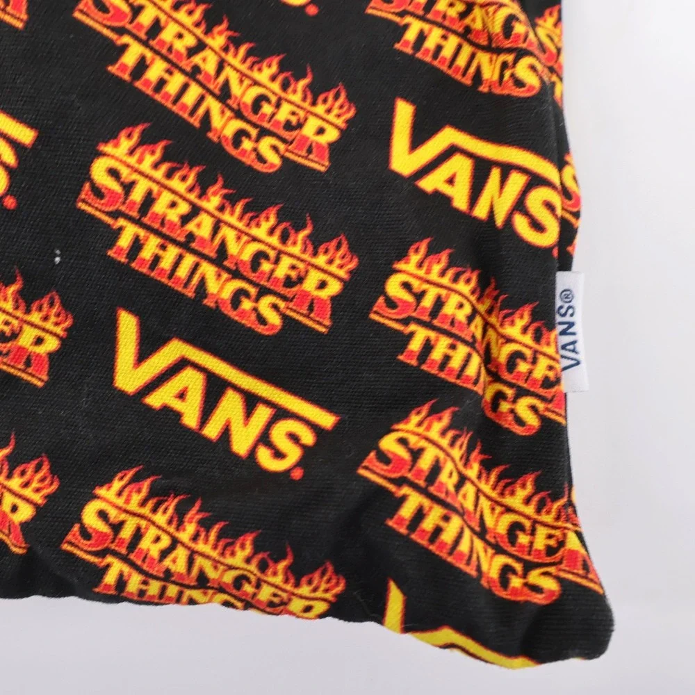 Vans Stranger Things All Over Print Drawstring Shoe Dust Bag Black